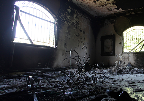 Inside of the U.S. Consulate in Benghazi after the attack on Sept. 11, 2012 / AP