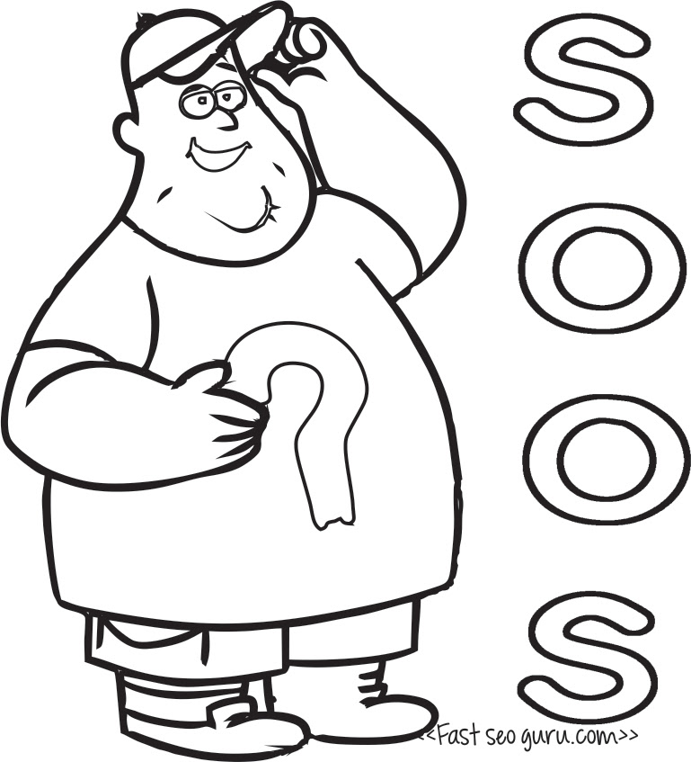 Printable Gravity Falls Soos Coloring Pages