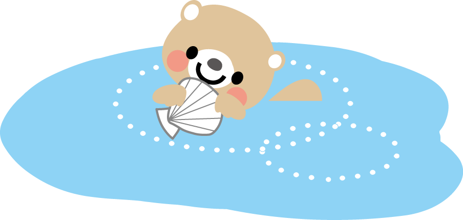 ラッコのイラスト 無料イラスト フリー素材
