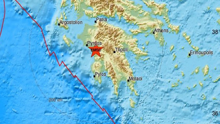 Direct News - Σεισμός μεγέθους 4,3 ρίχτερ στην Αρχαία Ολυμπία