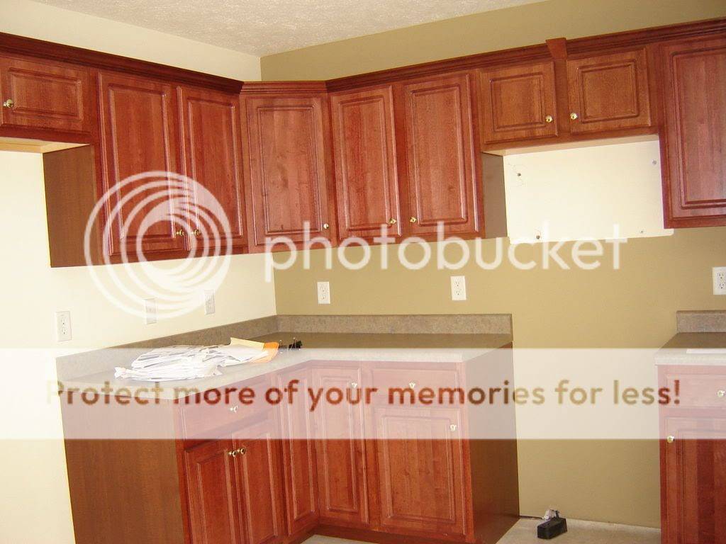 Kitchen Backsplash Tiles with Cherry Cabinets
