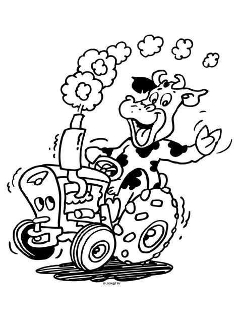 kleurplaat tractor