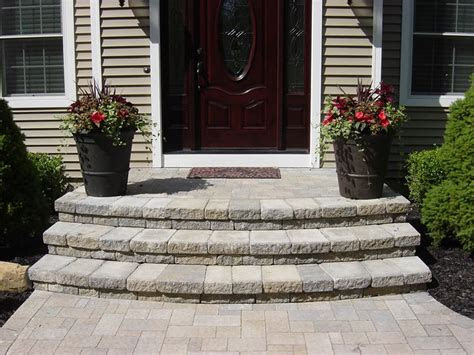 front steps steps stairs landings wide curved