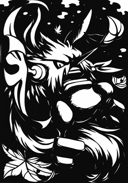 切り絵ダーテング