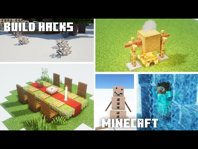 マイクラ 冬とクリスマスで使える家具の作り方と建築アイディア10選 マインクラフト 動画まとめ