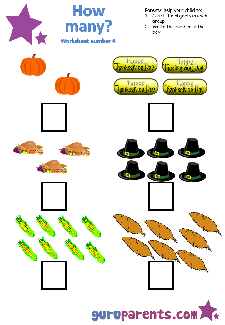Kindergarten Math Worksheets | guruparents