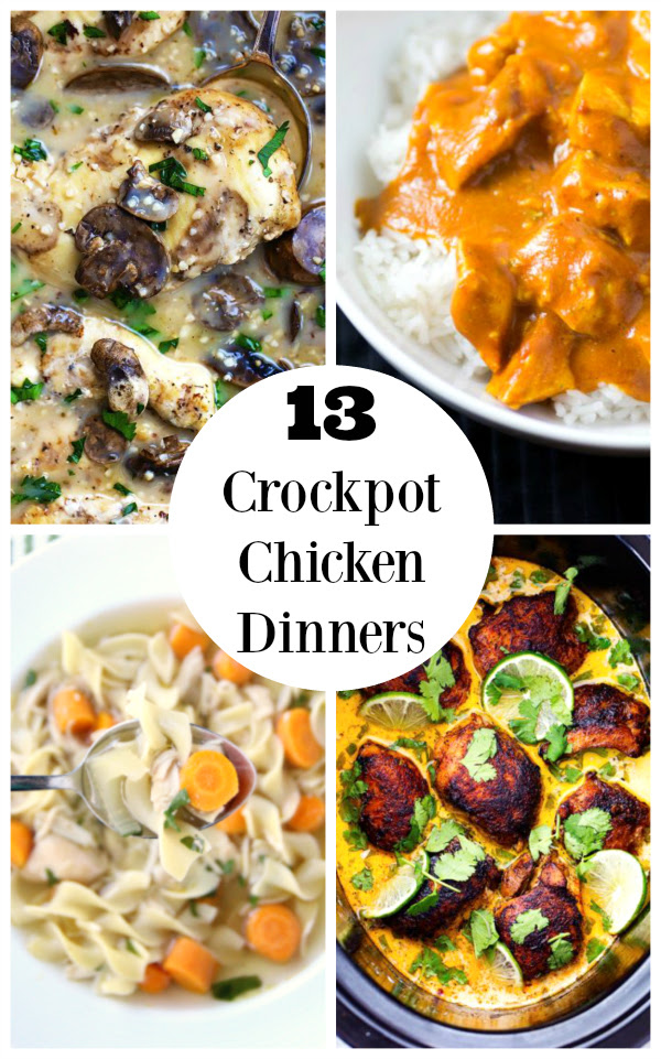 13 Crockpot Chicken Dinner Ideas | Make and Takes