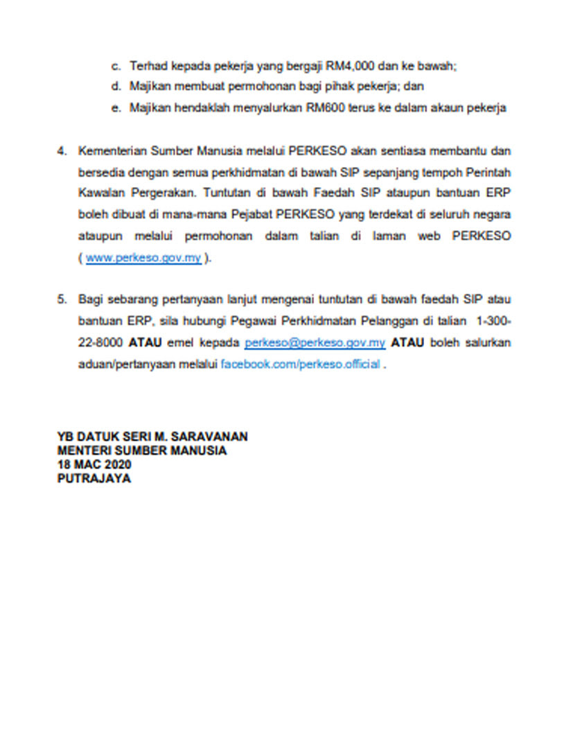 Pekerja Swasta Cuti Tanpa Gaji Terima Rm600 6 9 Juta Dilindungi Saravanan Astro Awani