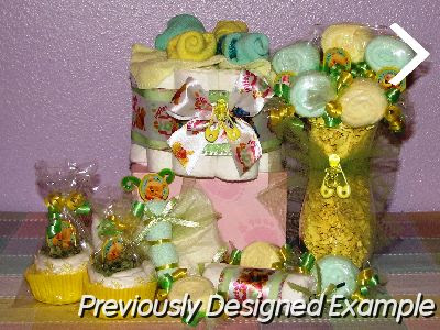 Table Centerpieces - Baby Shower Favors/winnie the pooh neutral 