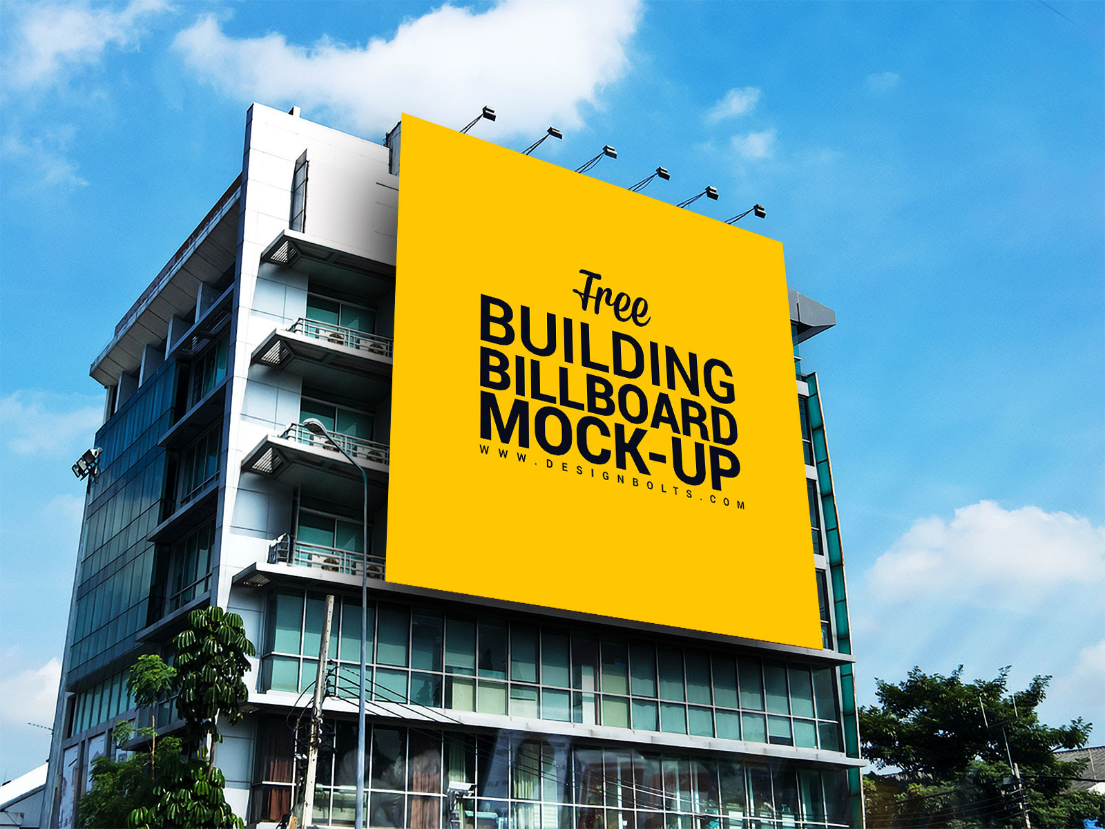 Free Outdoor Advertisement Building Branding Mockup PSD ...