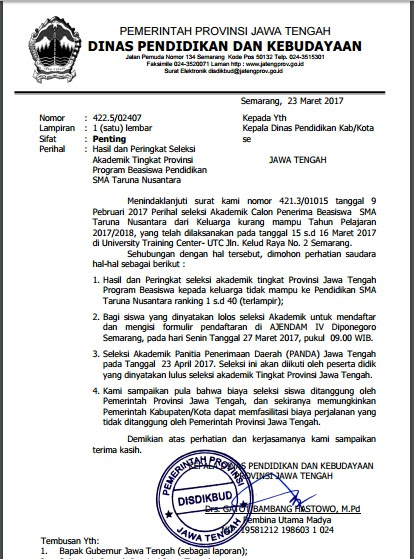 Masuk Nusantara Beasiswa Taruna Sma