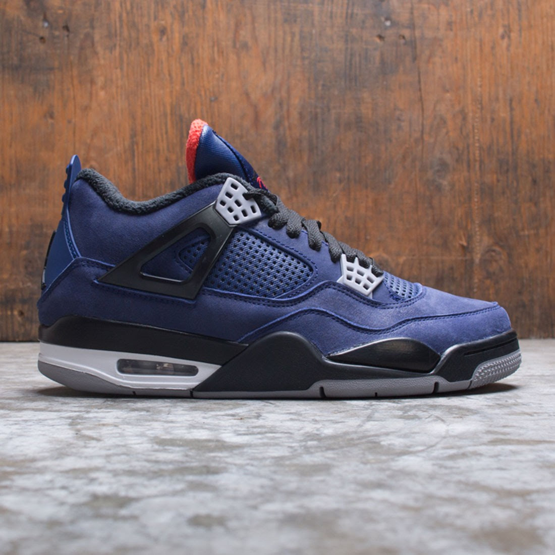 jordan men air jordan 4 retro wntr loyal blue black white ...