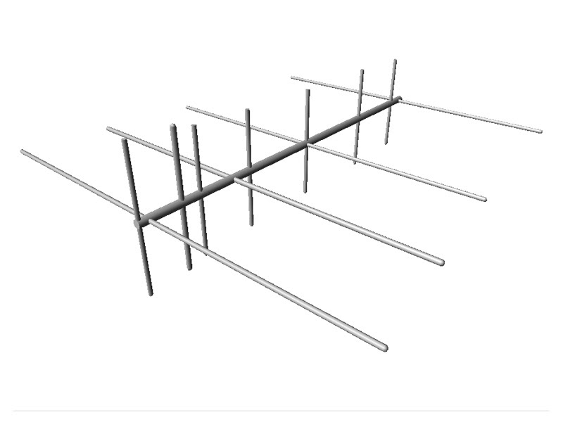 ANTENA CROSS-BAND YAGI 144/430 MHz 4+7 EL 100 CM