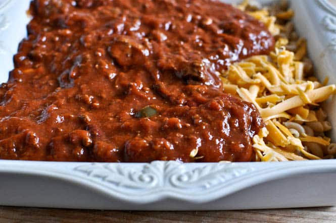 Cheddar Chili Cornbread Pasta Bake Dinner Tomorrow How Sweet Eats