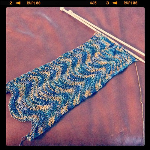 chevron scarf update #knitting