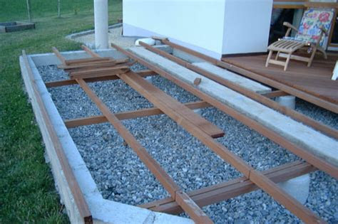 holz unterkonstruktion terrasse