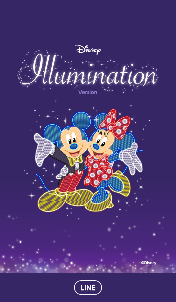 ディズニー イルミネーション Line着せかえ 360円 カワイイ系
