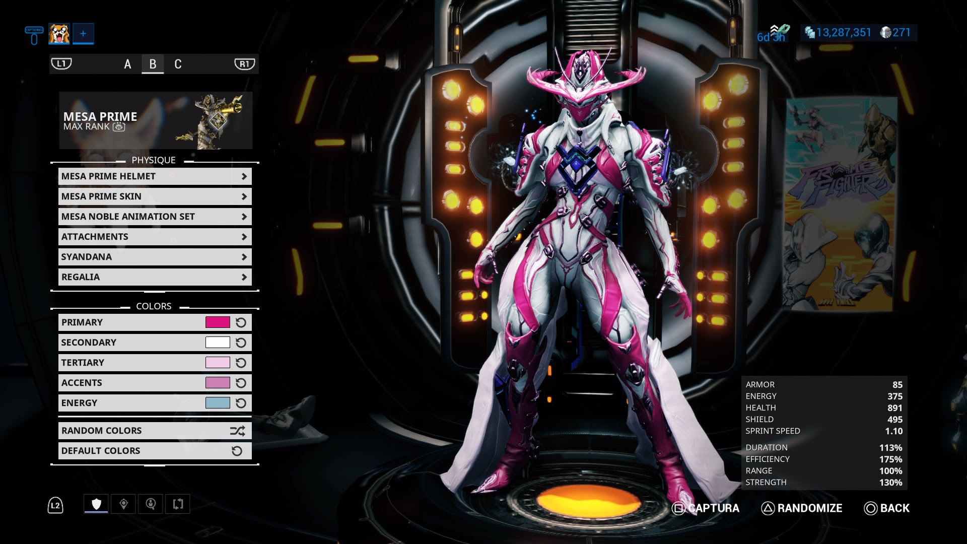 picture Warframe Mesa Prime Fashion Frame warframe forums