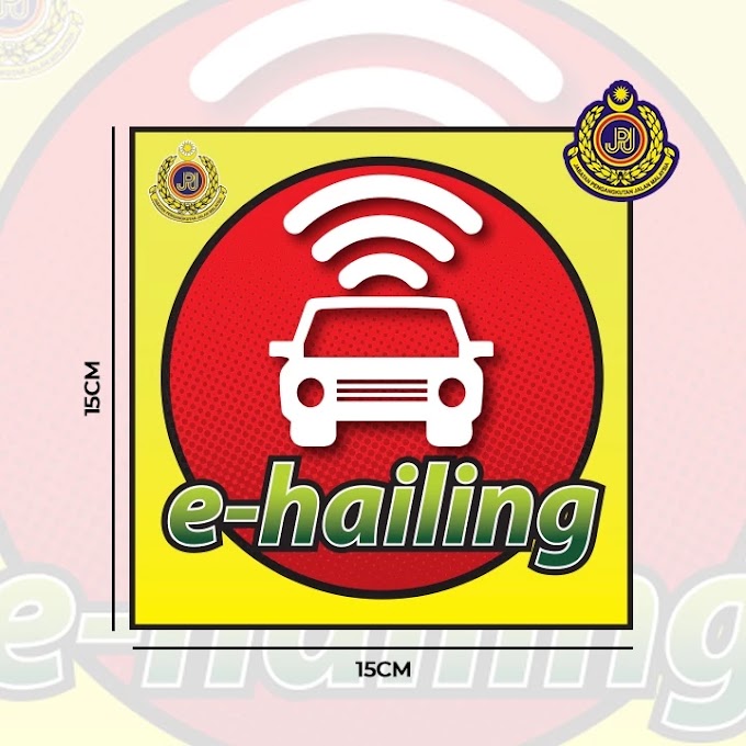 E Hailing Windscreen Sticker