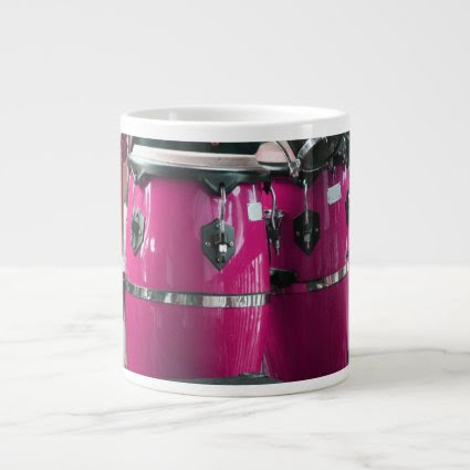 Bright magenta conga drums photo.jpg jumbo mug