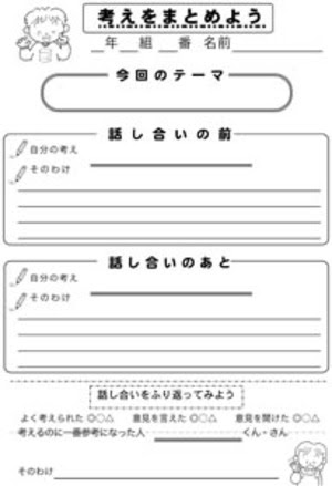 ワークシート 考えをまとめよう 小理科 Frank Ken S 理科教育tips