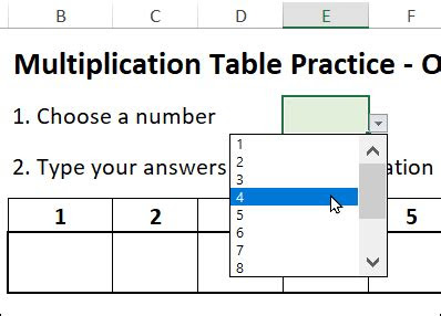  excel multiplication table practice workbook contextures blog
