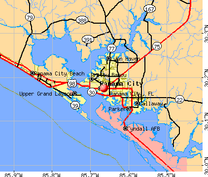 Panama City, Florida (FL 32401) profile: population, maps, real 