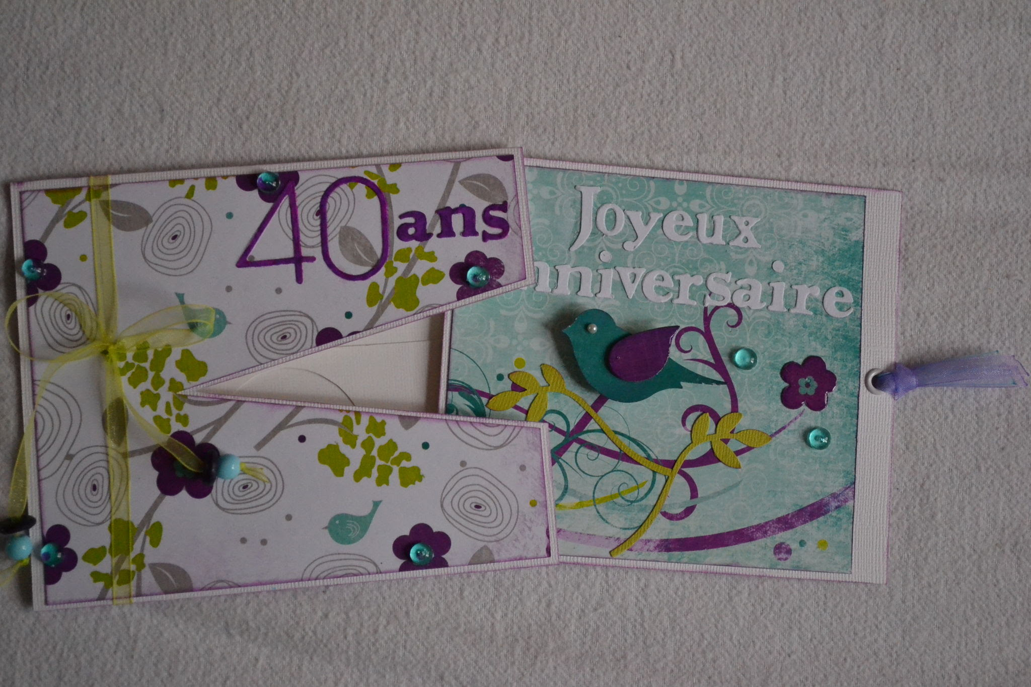 Scrapbooking Carte Anniversaire 40 Ans