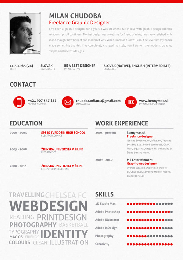 Anyone knows the fonts used in this Resume? - Graphic 