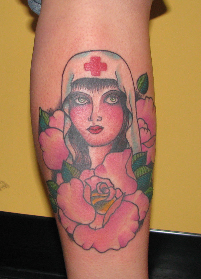 nurse tattoos. girly tattoos,
