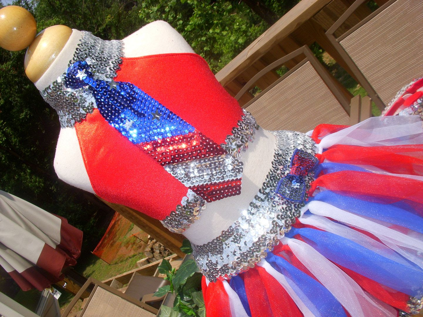 Patriotic pageant dress