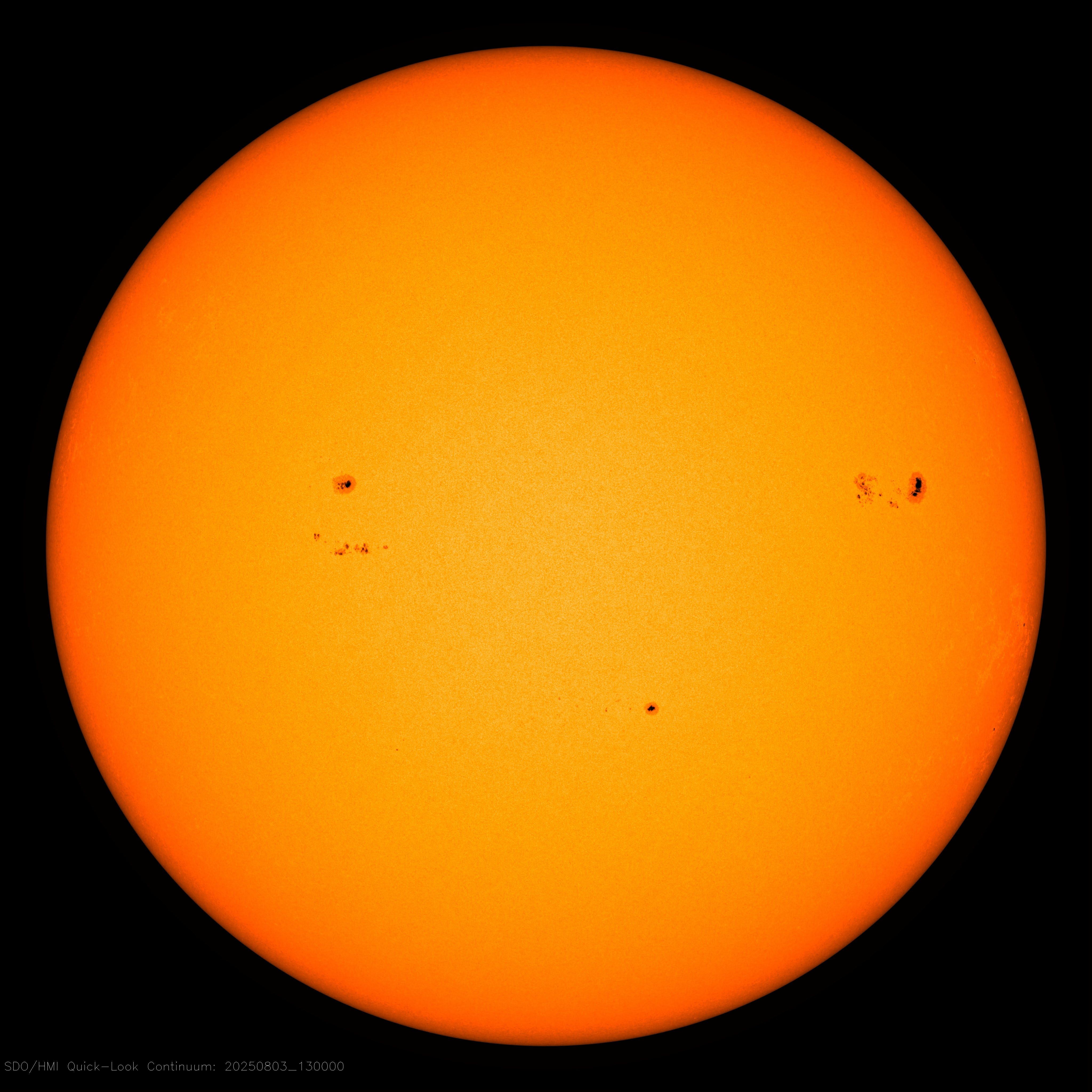 Manchas solares hoy