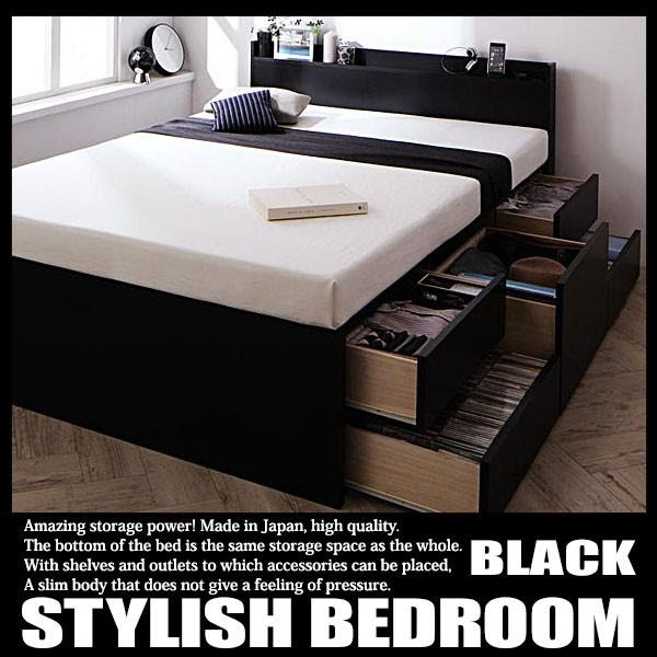 5 Off のベッド セミダブル マットレス付き セット 収納 コンセント 日本製 マルチラススーパースプリングマットレス付き 激安特価 の