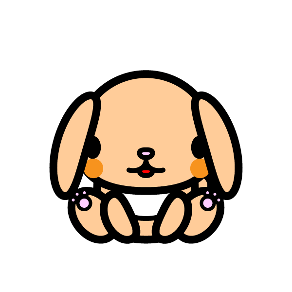 かわいい垂れ耳うさぎの無料イラスト 商用フリー オイデ43