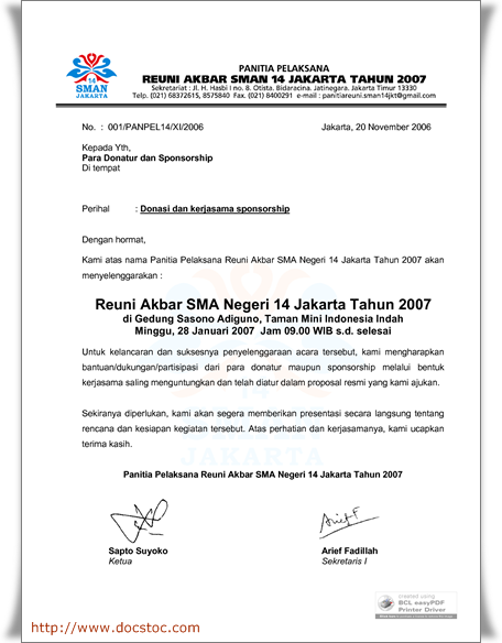 Contoh Surat Undangan Formal  Dyordan's Blog