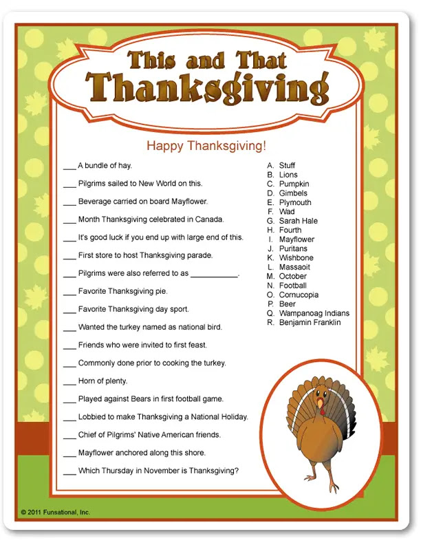 10 Thanksgiving Trivia Questions | Kitty Baby Love