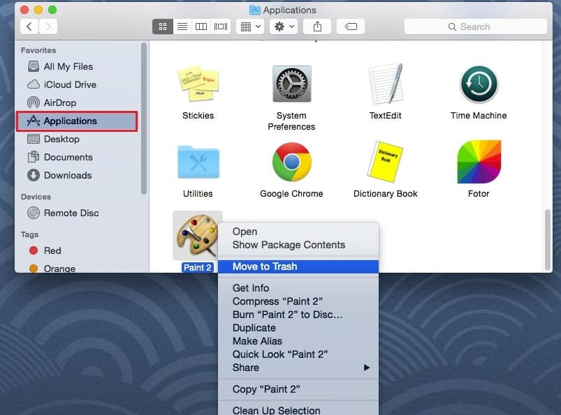 Ways to uninstall Mac application on OS X Yosemite 10.10