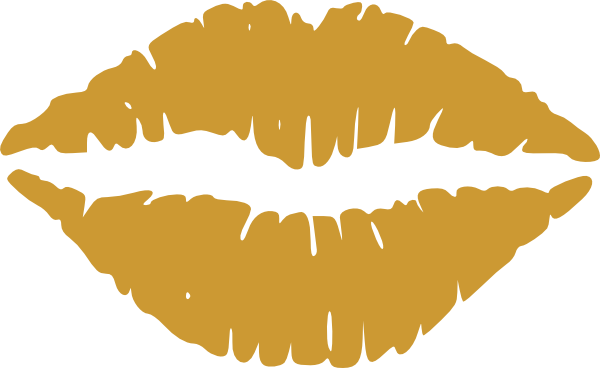 Gold Lips Clipart Clip Art at Clker.com - vector clip art ...
