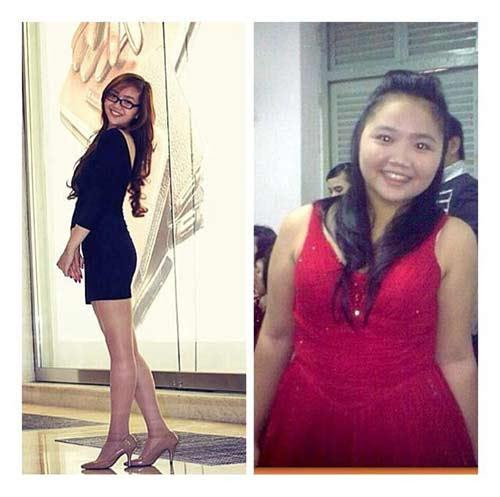 Thanh Ngân sở hữu vóc dáng cân đối sau khi giảm cân