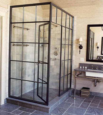 Steel Framed Casement Window Shower | Atticmag | Kitchens ...