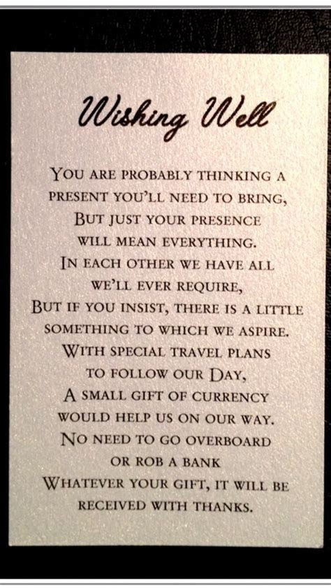 Wishing well poem    Wedded Bliss {Heather Will  