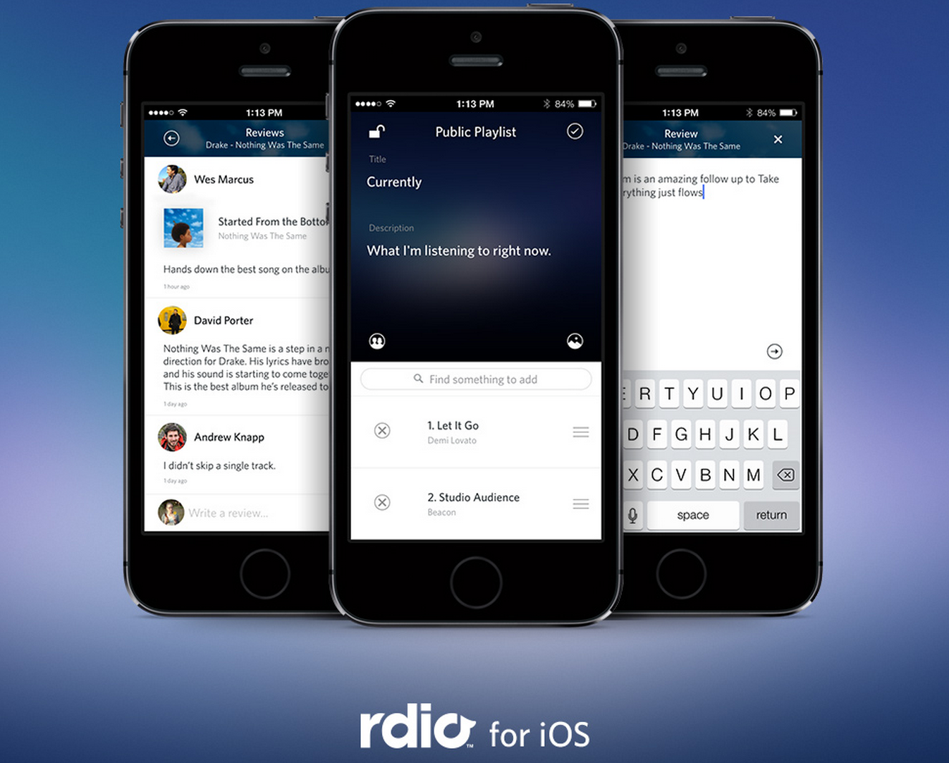 Rdio iOS app gets playlist editing, user & critic reviews ...