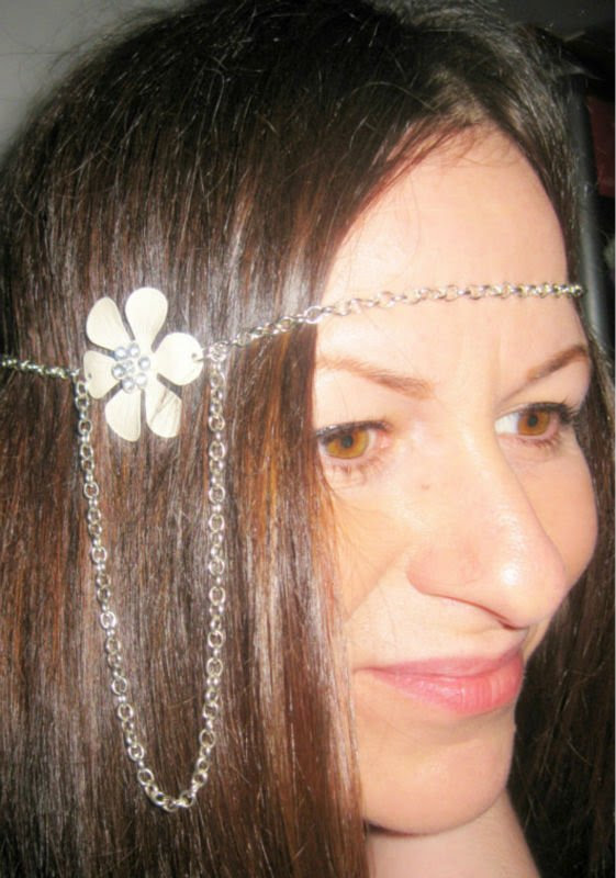2012 New Design Daisy Hair Piece Chain jewelry