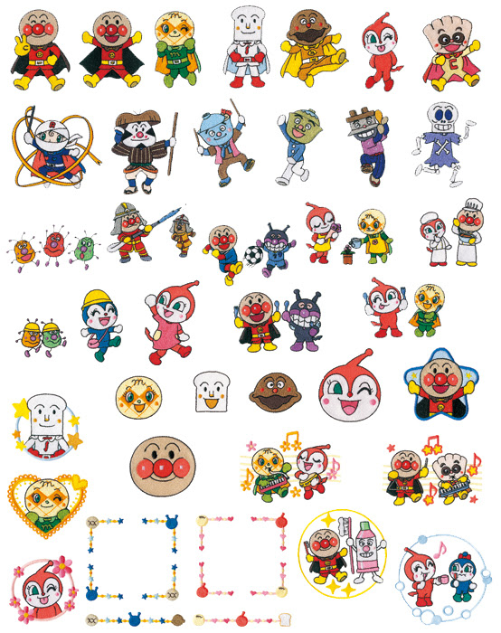 アンパンマン イラスト 手書き ディズニー パークチケット コンビニ4