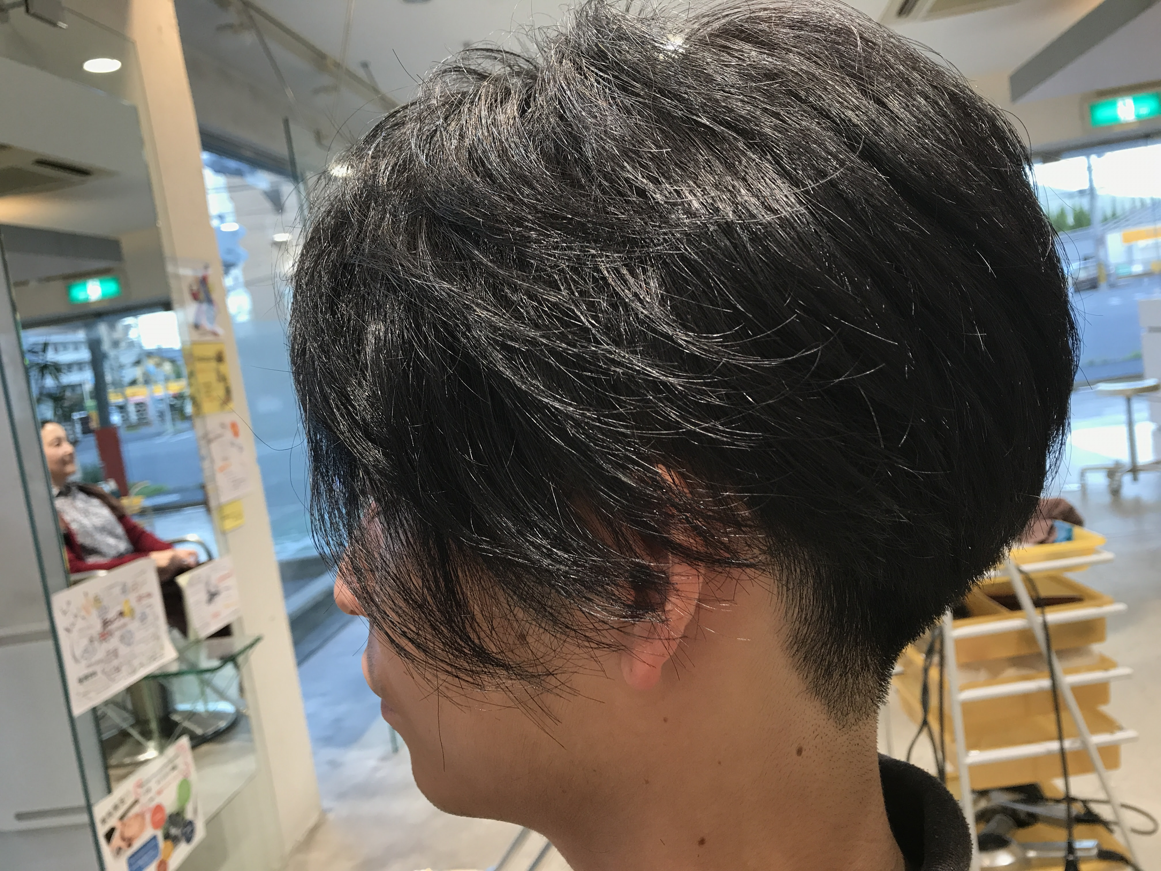 メンズカット 男の前下がりショート刈り上げスタイル まるっとね Prosol大町店