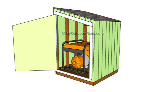 Generator Shed Door Plans | MyOutdoorPlans | Free 
