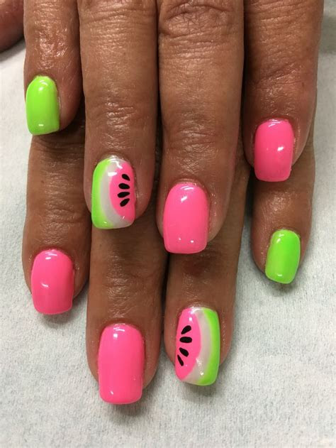 Summer Neon Nail Designs