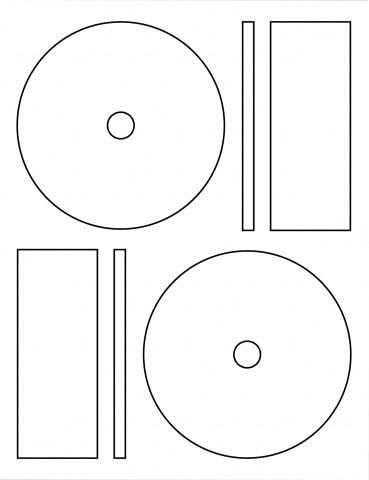 500 (250 Sheets) Premium Matte CD/ DVD Labels Per Sheet -Small Centers -  Memorex Style Ink Jet & Laser Printer Compatible