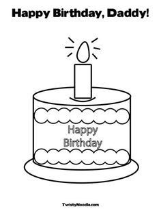 Happy Birthday Dad Printable Coloring Pages - Coloring Home