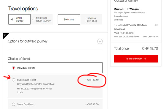 Swiss Travel Pass or Half Fare Card